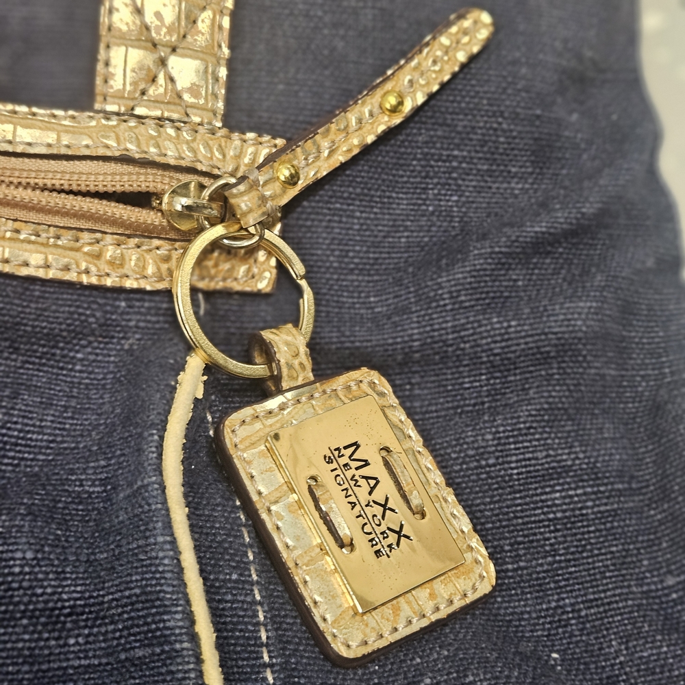 Maxx New York Gold and Navy Tote